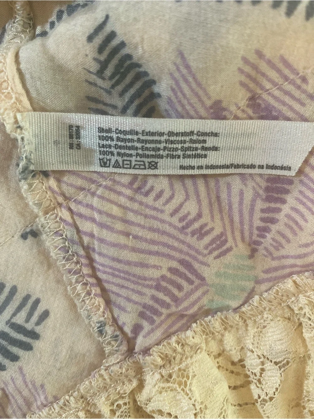 Free People Intimately She Swings Slip Dress Boho Fairy Neutral Combo Size Small